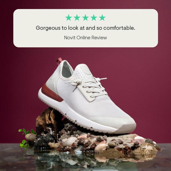 sneakers, athletic shoes, running shoes, casual shoes, trainers, social proof, minimalist, trustworthy, purple, neutral